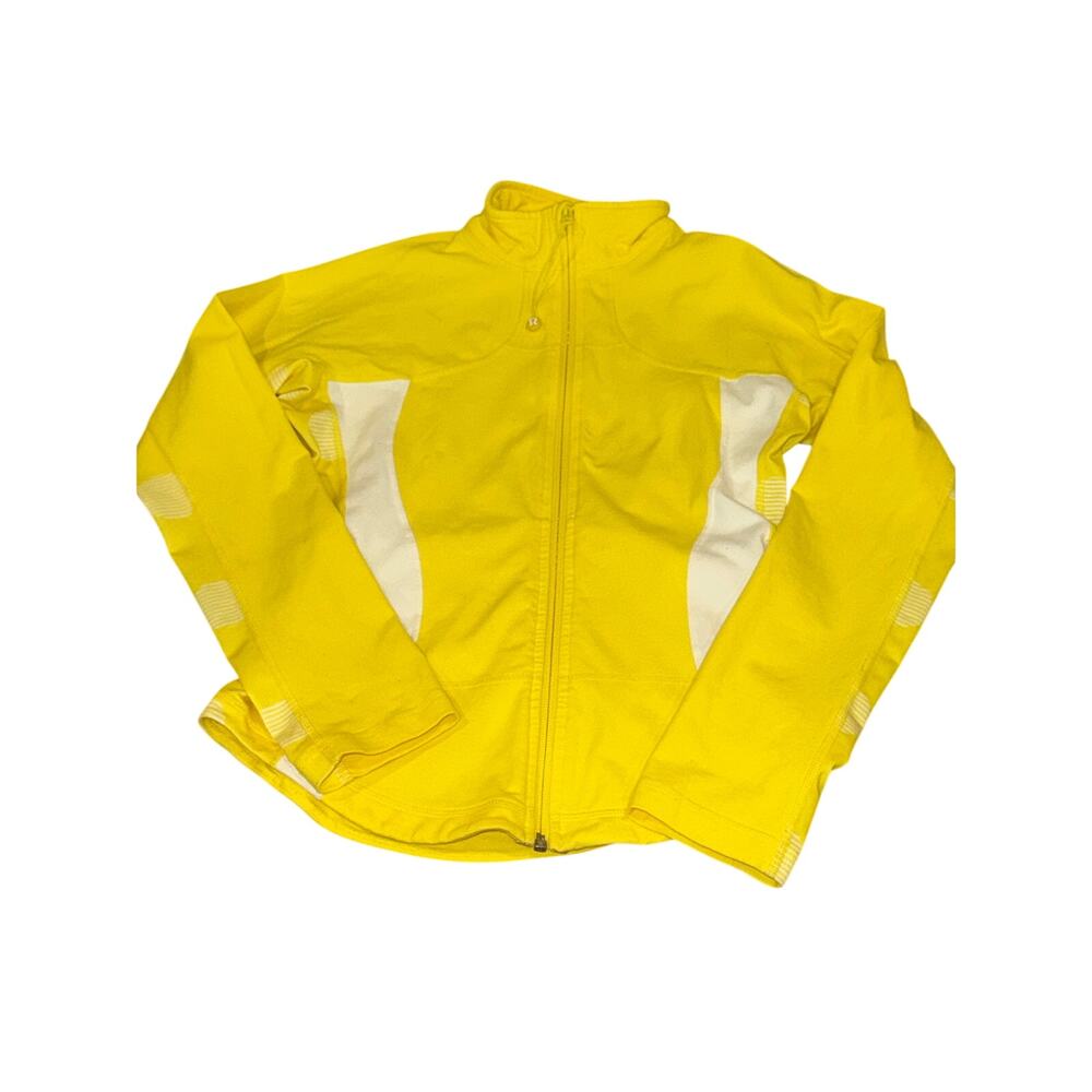 Vintage Lululemon Yellow Define Jacket Size 8 Y2K Full Zip Athletic Jacket